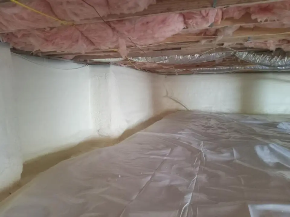 Crawl space encapsulation with closed-cell spray foam for Spray Foam Roofing in Cottonwood